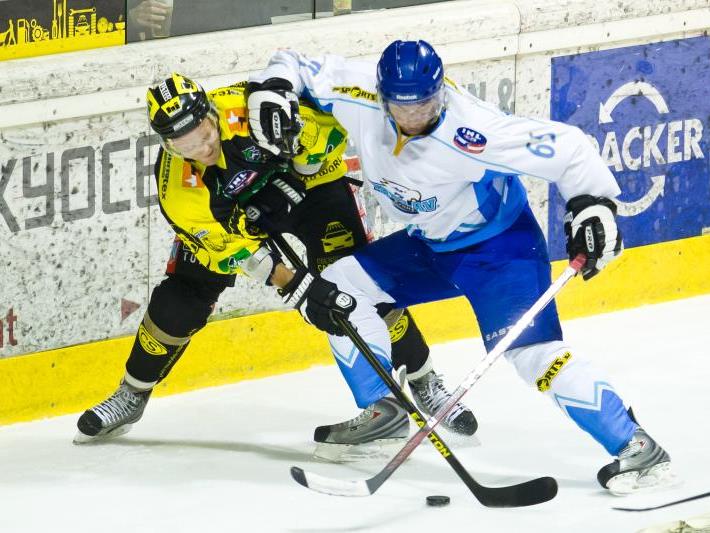 Juha Vanhanen spielte eine bärenstarke Partie für den EHC Lustenau in Kranj.