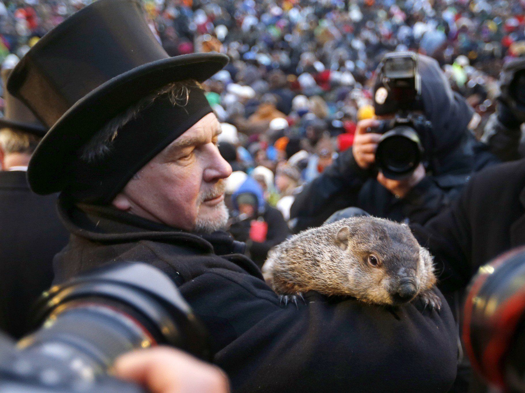 Am 2. Februar feiert Punxsutawney traditionell den Murmeltiertag. Am 2. Februar feiert Punxsutawney traditionell den Murmeltiertag.