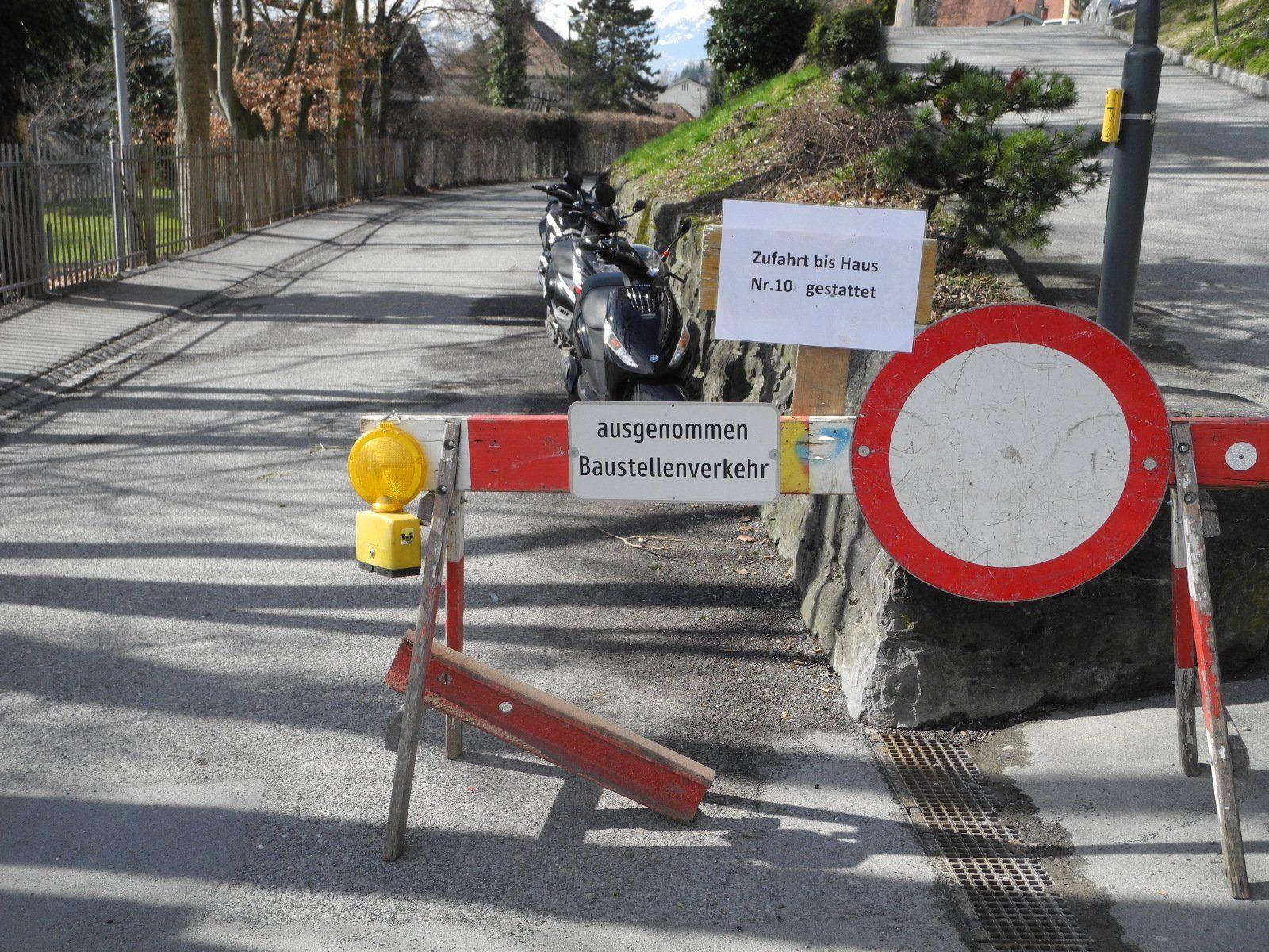 Wegen Kanalsanierungsarbeiten bleibt die Ardetzenbergstraße voraussichtlich bis Ostern gesperrt