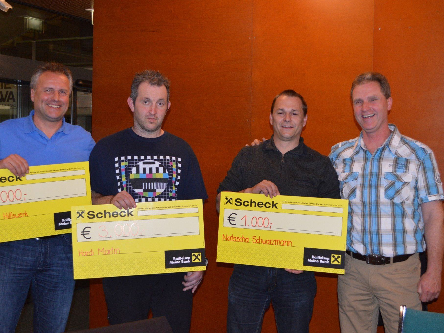 Franz Kullich, Hardy Martin und Gerhard Schwarzmann mit Organisator Thomas Wäger (v.l.). Franz Kullich, Hardy Martin und Gerhard Schwarzmann mit Organisator Thomas Wäger (v.l.).