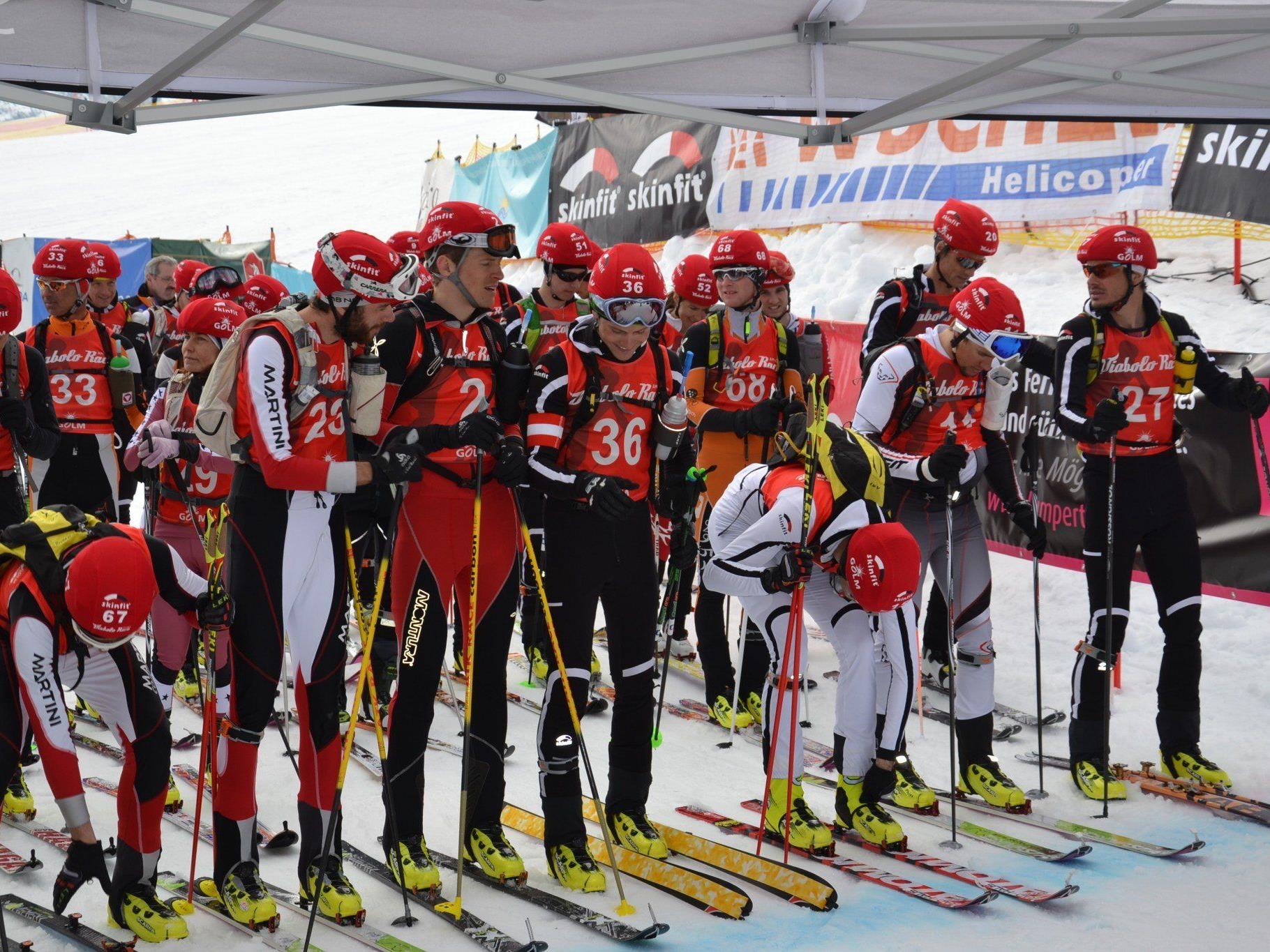 Ein spannendes Diabolo Race ging am Wochenende am Golm über die Bühne - der Klassiker im Skitourenkalender