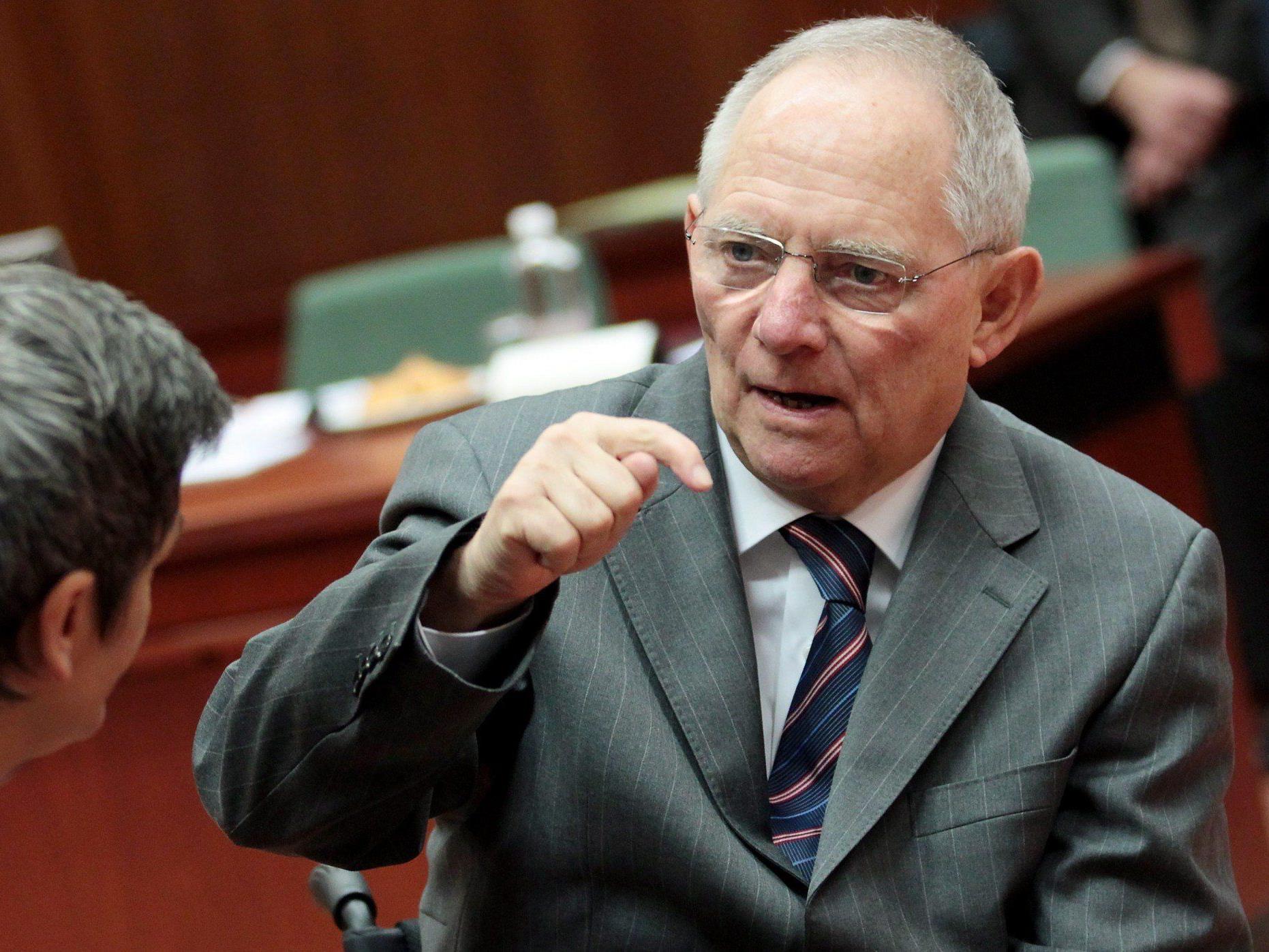 Schäuble: "Imageverlust wäre eine Katastrophe."