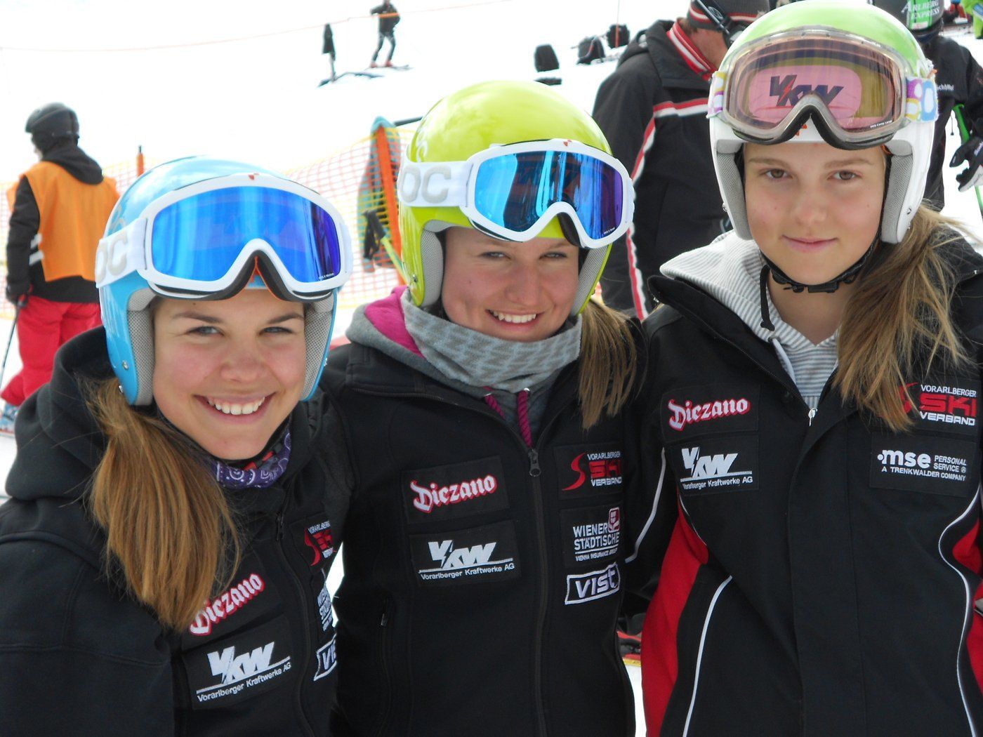 Laura, Vanessa und Sophia - von Nervosität am Start keine Spur ... Laura, Vanessa und Sophia - von Nervosität am Start keine Spur ...