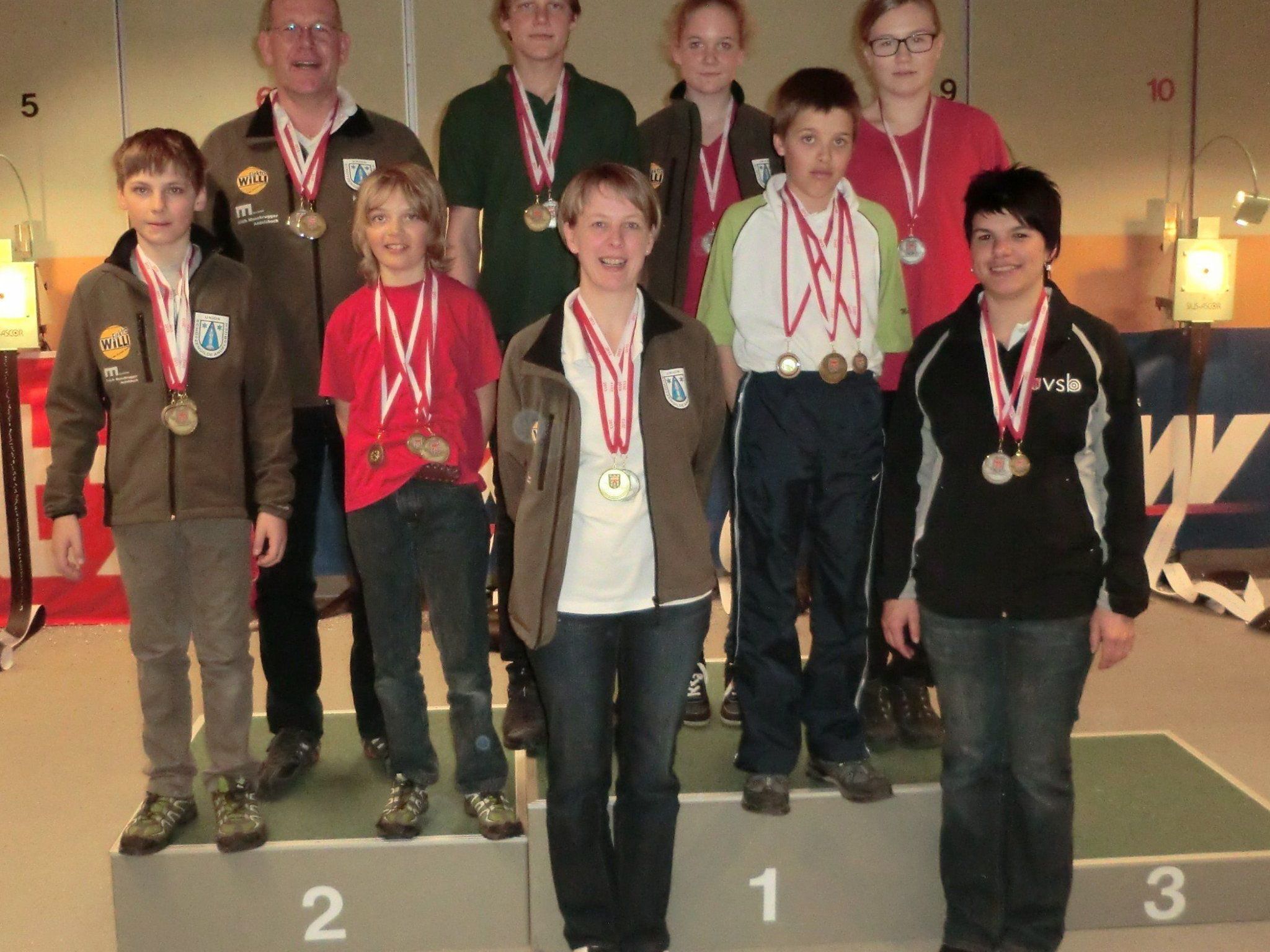 Vorne v.l.n.r. Feiel Dominik, Fink Theresa, Metzler Waltraud, Metzler Michael, Rüscher Katja; hinten v.l.n.r. Egender Walter, Egender Chrstoph, Egender Bianca, Hopfner Sabrina Vorne v.l.n.r. Feiel Dominik, Fink Theresa, Metzler Waltraud, Metzler Michael, Rüscher Katja; hinten v.l.n.r. Egender Walter, Egender Chrstoph, Egender Bianca, Hopfner Sabrina