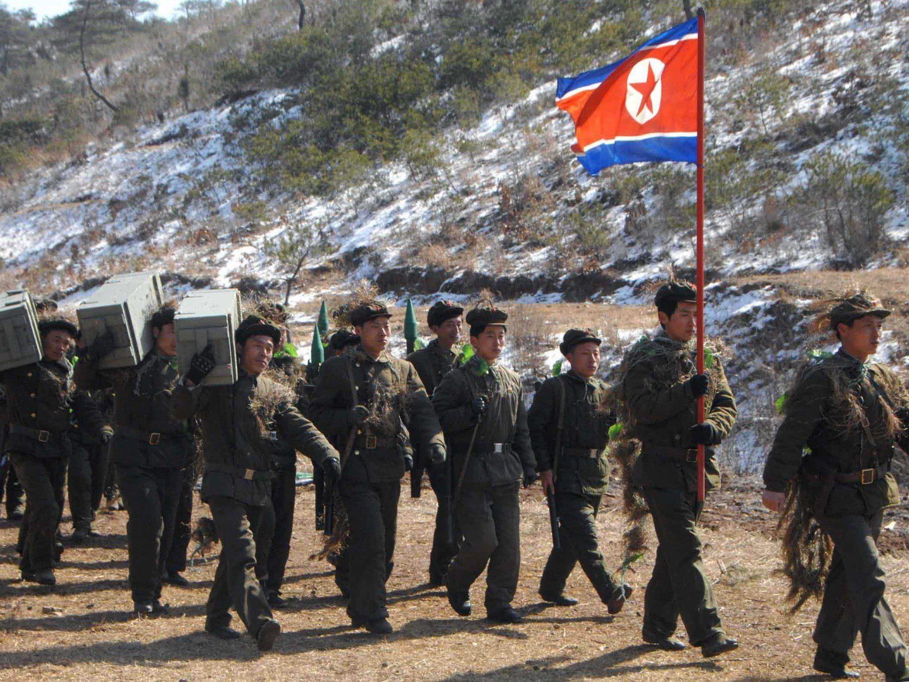 Die nordkoreanische Armee droht dem Nachbarn im Süden und den USA.