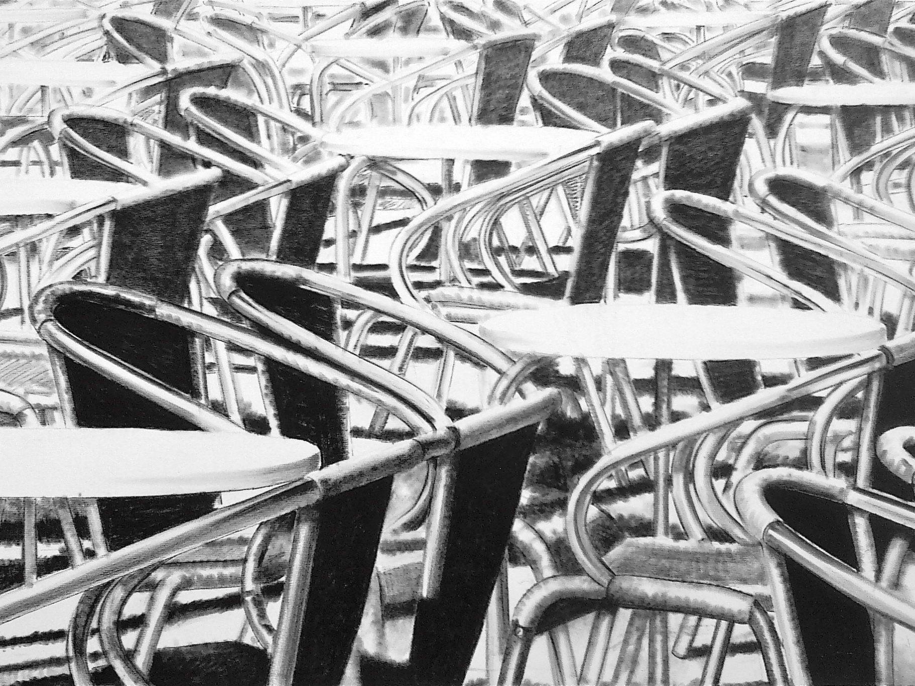 Gerd Menia lädt zur Vinissage seiner "black white" Ausstellung in die Seifenfabrik.