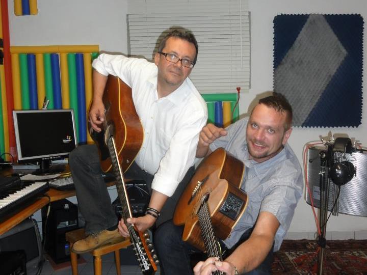 Im Studio mit dem Produzenten Christian Strohmayer
