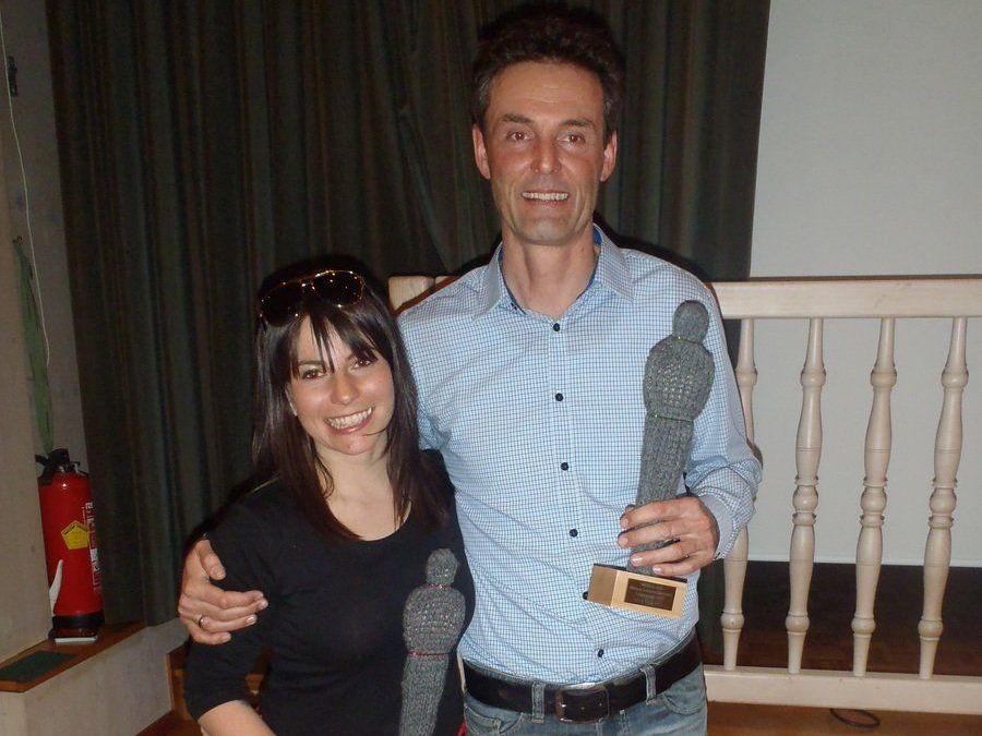 Elmar Grabherr und Carina Felder erzielten die Tagesbestzeiten. Elmar Grabherr und Carina Felder erzielten die Tagesbestzeiten.