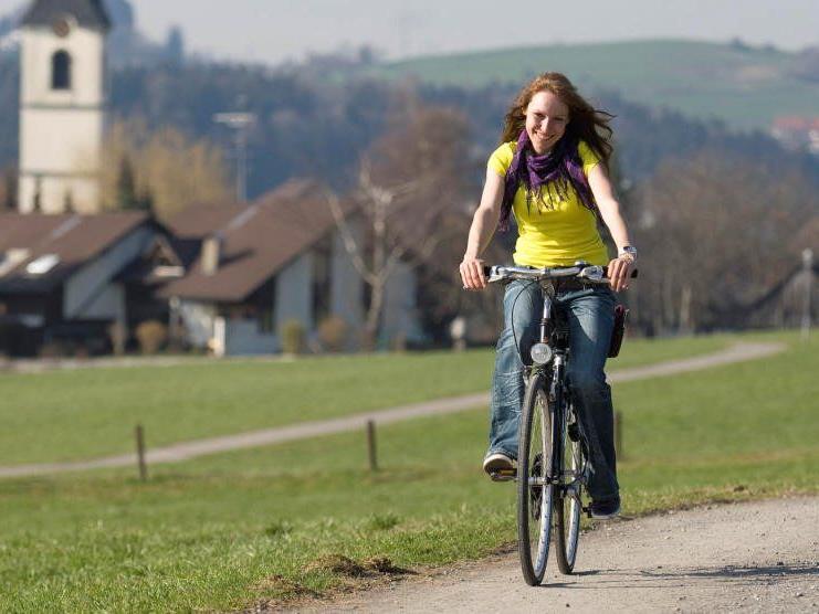 Die Vorarlberger sind die fleißigsten Fahrradfahrer.