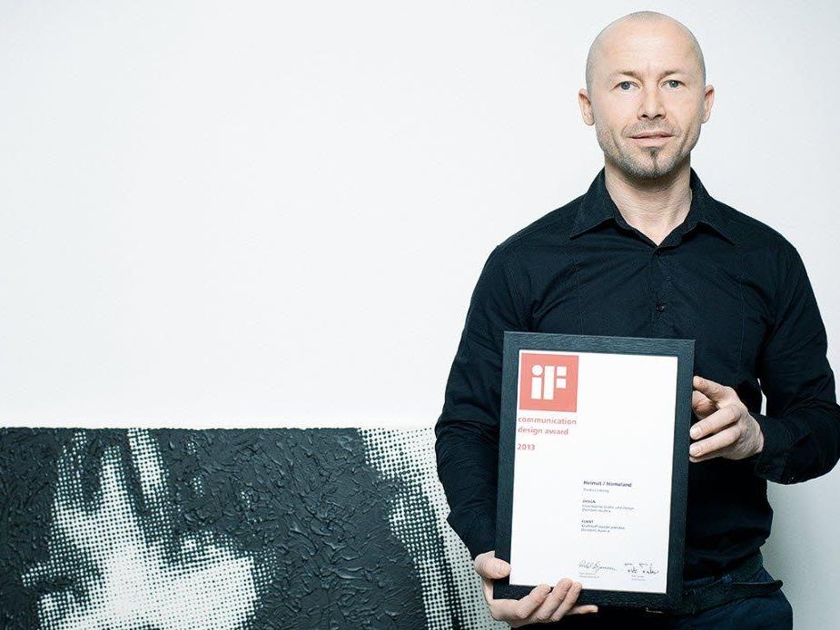 Internationale Auszeichnung IF award für Dornbirner Grafikdesigner Andreas Haselwanter.
