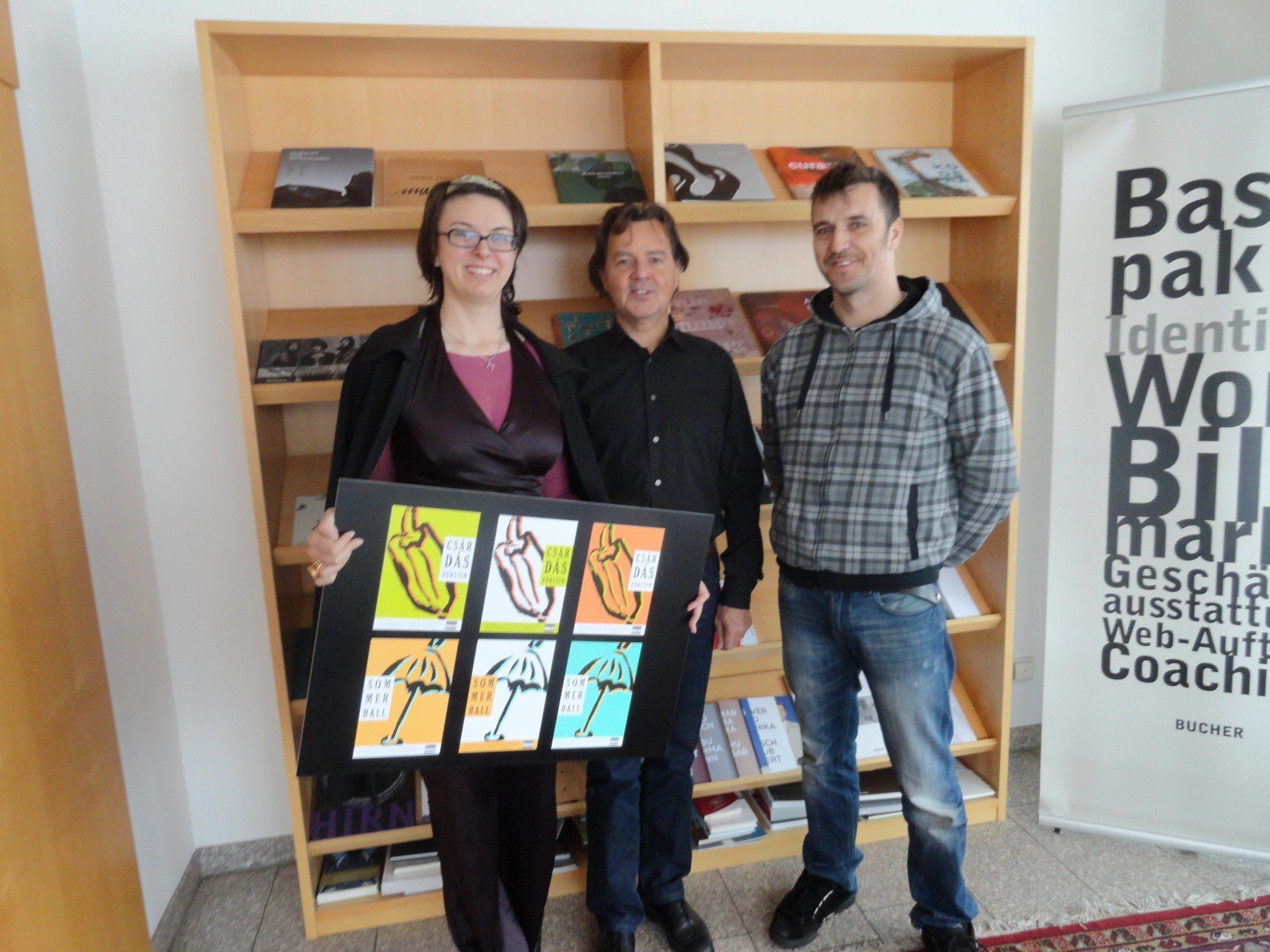 Margit Hinterholzer, Günter Bucher und Bruno Reis Margit Hinterholzer, Günter Bucher und Bruno Reis