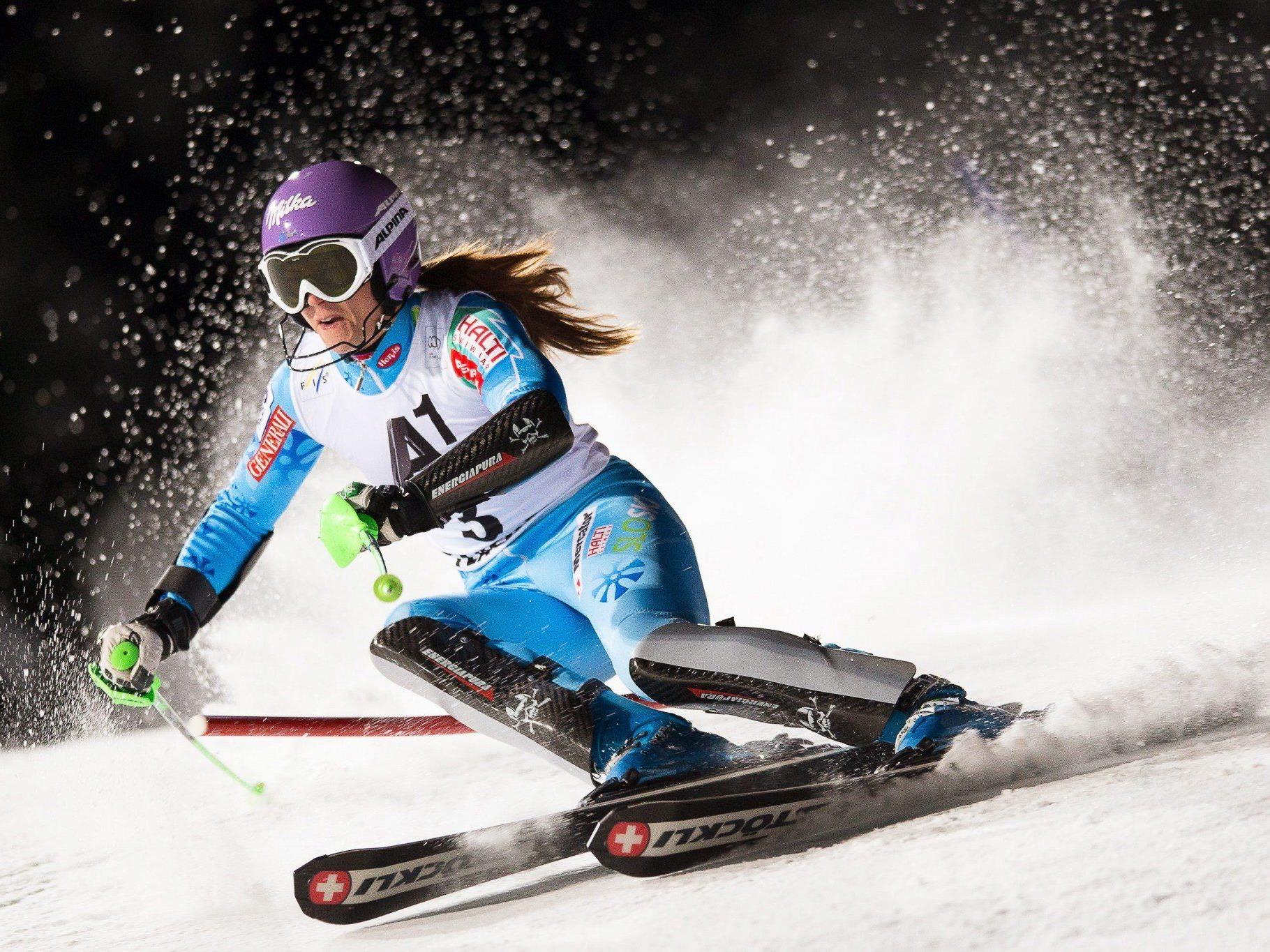 Für Tina Maze geht es um wichtige Punkte für den Slalom-Weltcup.