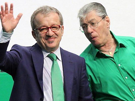 Umberto Bossi mit Innenminister Roberto Maroni Umberto Bossi mit Innenminister Roberto Maroni