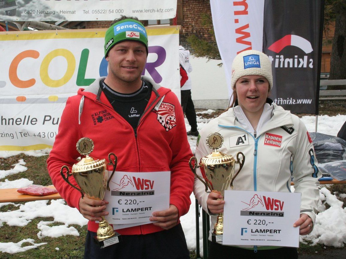 Die Gesamtsieger Bernhard Graf und Kerstin Nicolussi. Die Gesamtsieger Bernhard Graf und Kerstin Nicolussi.
