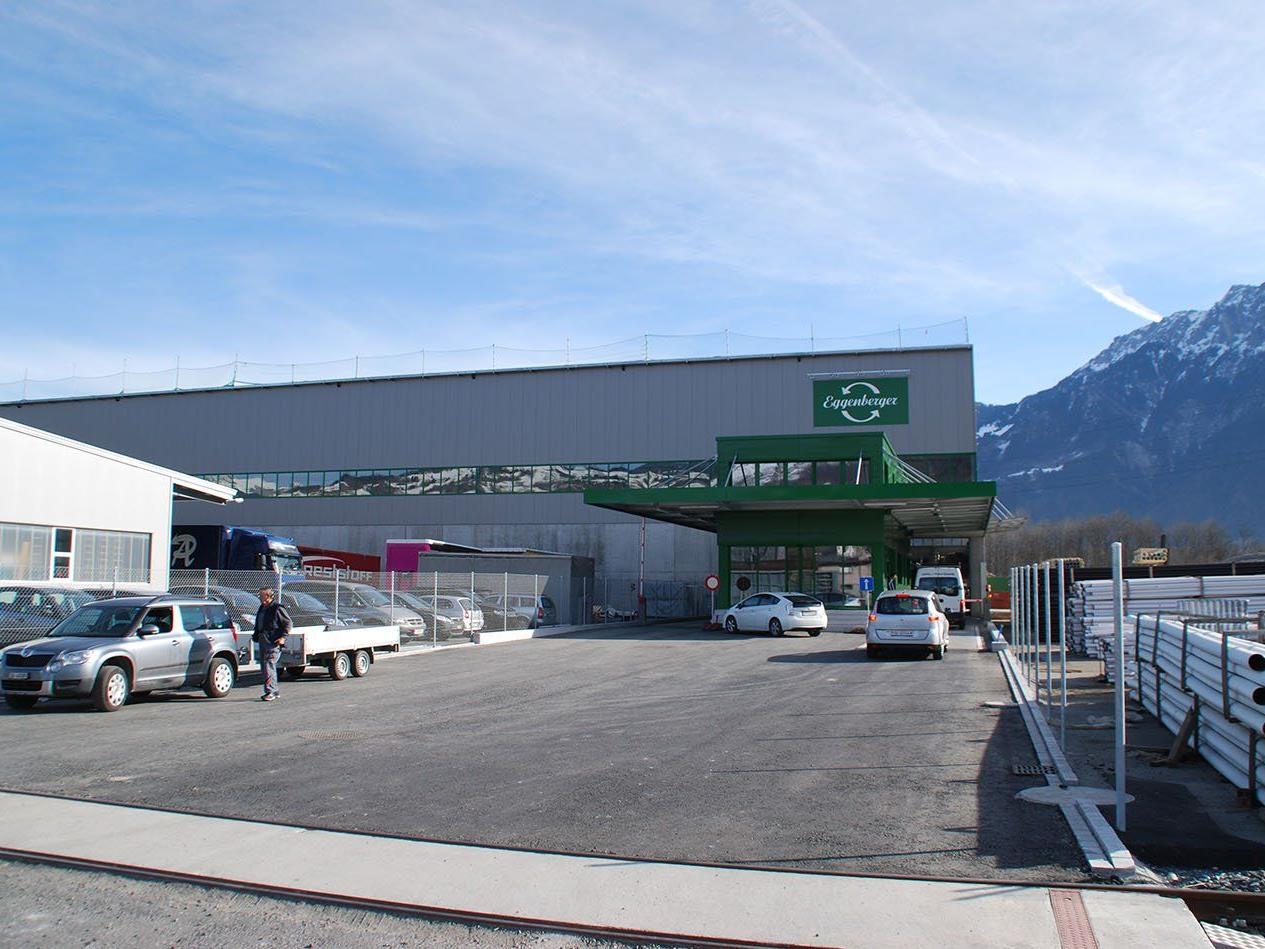 : Der neue Standort der Eggenberger Recycling AG ermöglicht, 7.500 Tonnen Material pro Jahr per Bahn zu transportieren.