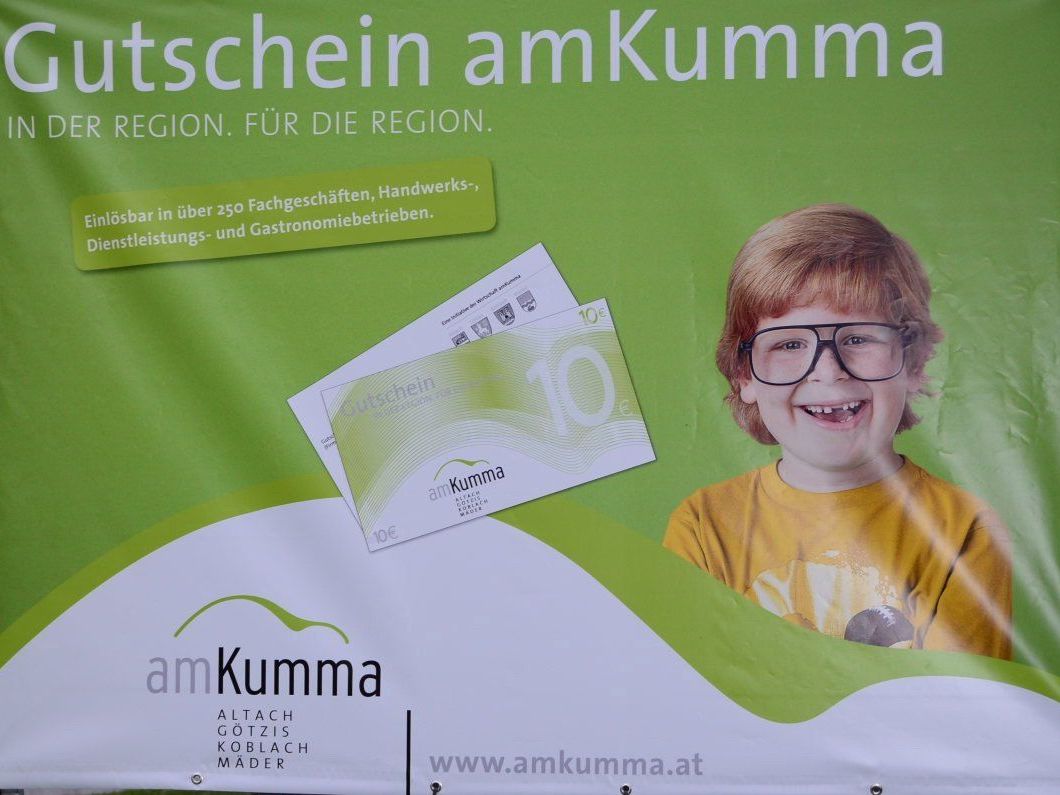 Neu und sympathisch präsentiert sich der Werbeauftritt des Gutscheins amKumma. Neu und sympathisch präsentiert sich der Werbeauftritt des Gutscheins amKumma.