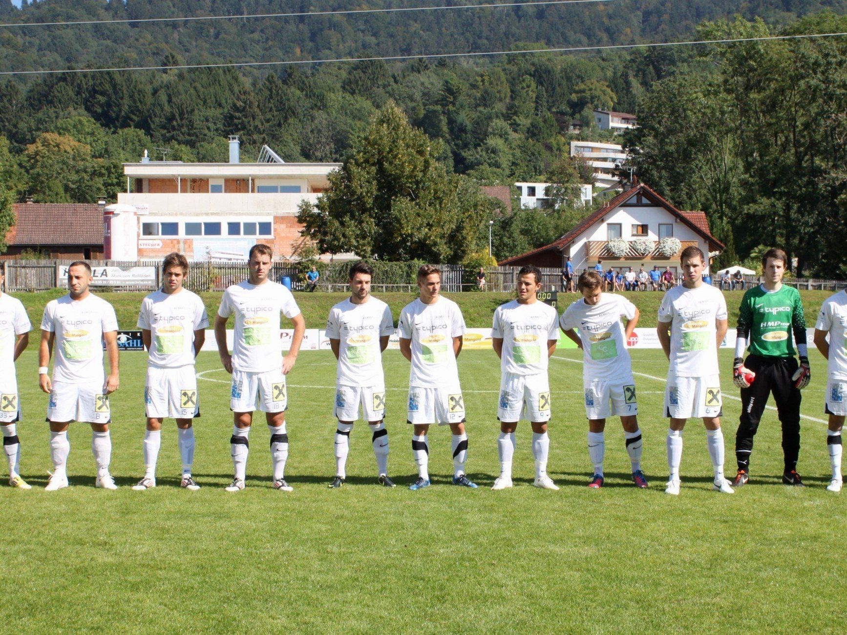 Das Team des SV Typico Lochau freut sich auf die Unterstützung zahlreicher Fans.