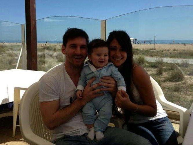 Thiago Messi in hellblau und weiß, wie es sich für einen echten Argentinier gehört.
