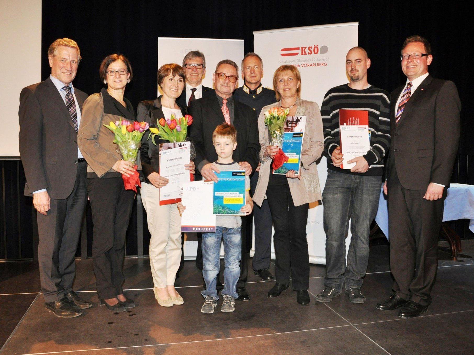 Verleihung des Sicherheitspreises des KSÖ-Vorarlberg.