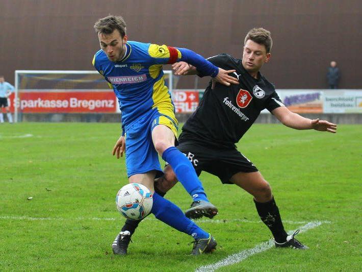 Tobias Neubauer rettet dem FC Wolfurt im Heimspiel gegen Rätia Bludenz einen Punkt.