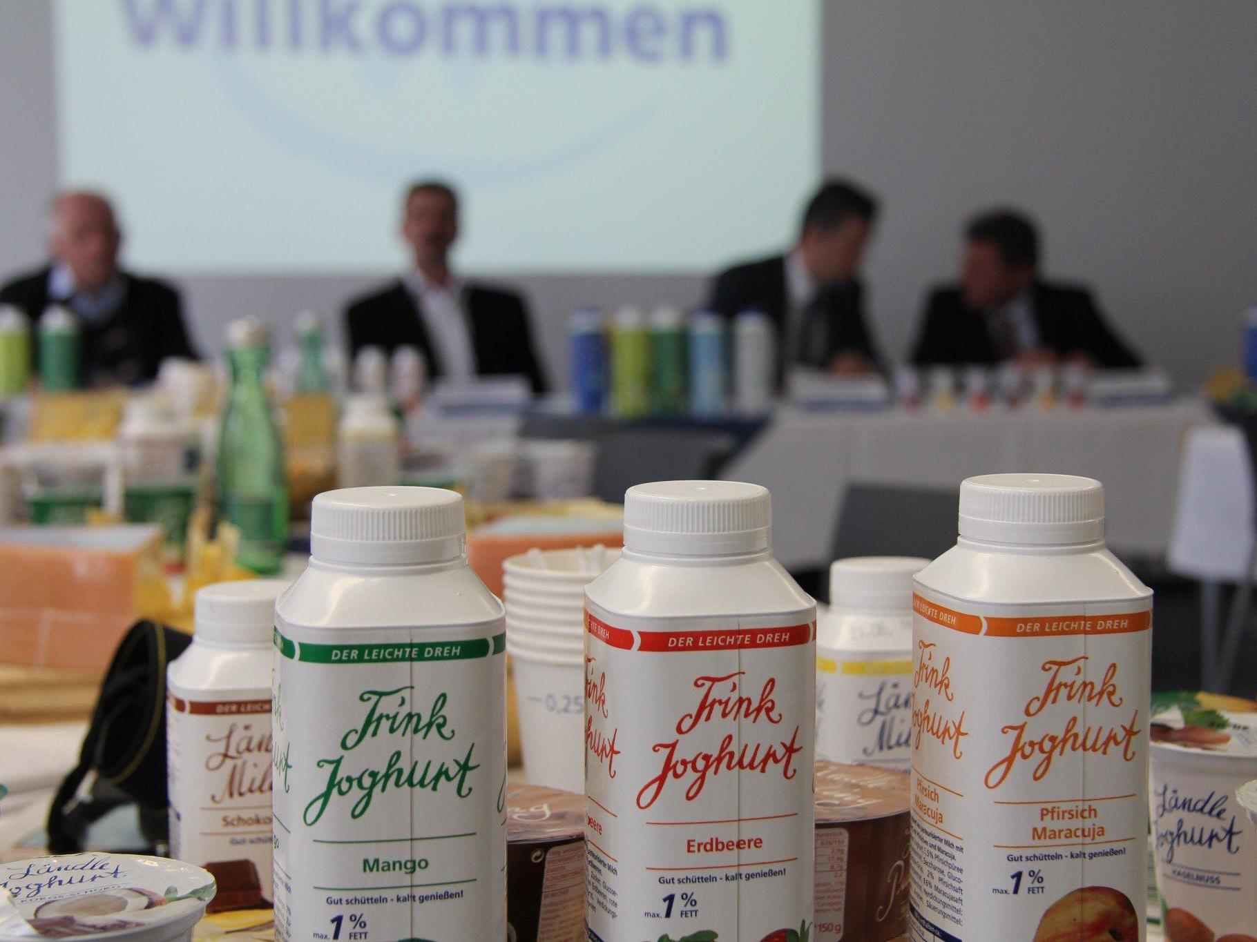 Pressekonferenz der "Vorarlberg Milch" in Feldkirch.
