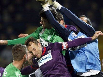 Bereits mit einem Remis könnte die Wiener Austria den Meistertitel fixieren Bereits mit einem Remis könnte die Wiener Austria den Meistertitel fixieren