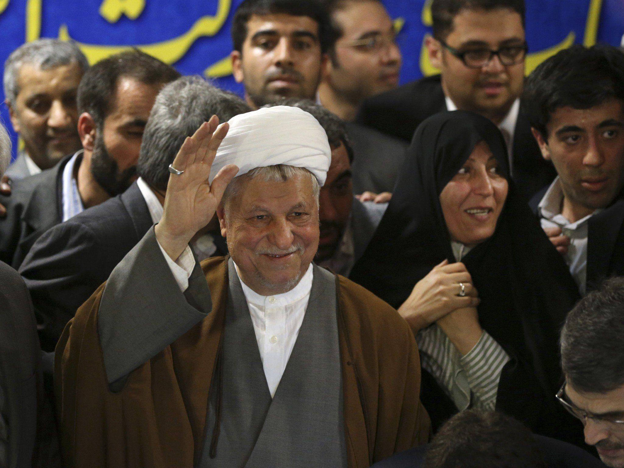 Rafsanjani wurde von der Wahl ausgeschlossen.