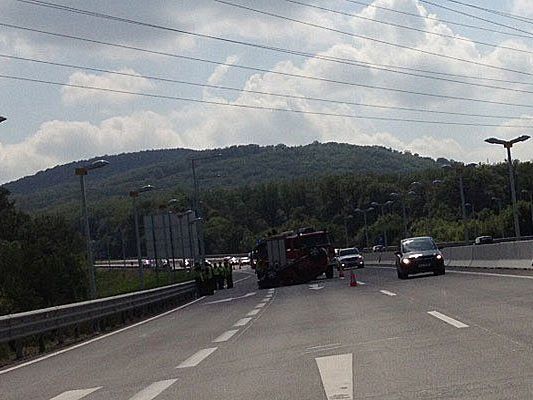Beim Unfall auf der A1 Beim Unfall auf der A1