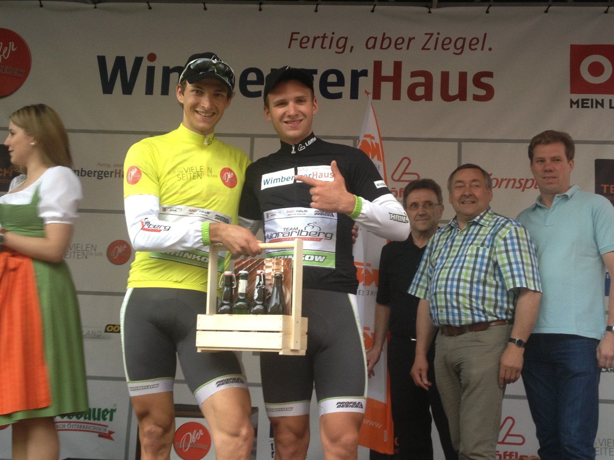 Größter sportlicher Triumph in der fünfzehnjährigen Geschichte des Radteam Vorarlberg. Größter sportlicher Triumph in der fünfzehnjährigen Geschichte des Radteam Vorarlberg.
