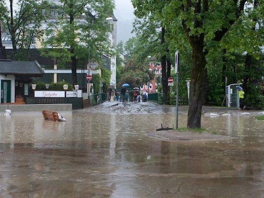 Hochwasser in Österreich: So verheerend war die Lage in Saalfelden (Salzburg)