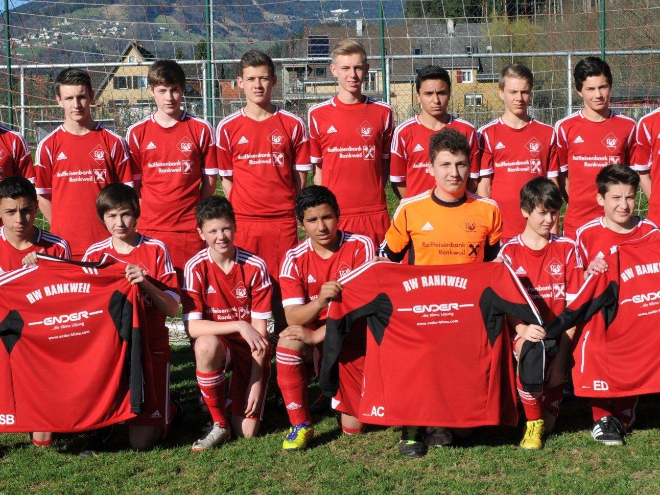 Die Unter-15-Jährigen des FC RW Rankweil steht im Halbfinale um den Vorarlberger Landestitel.