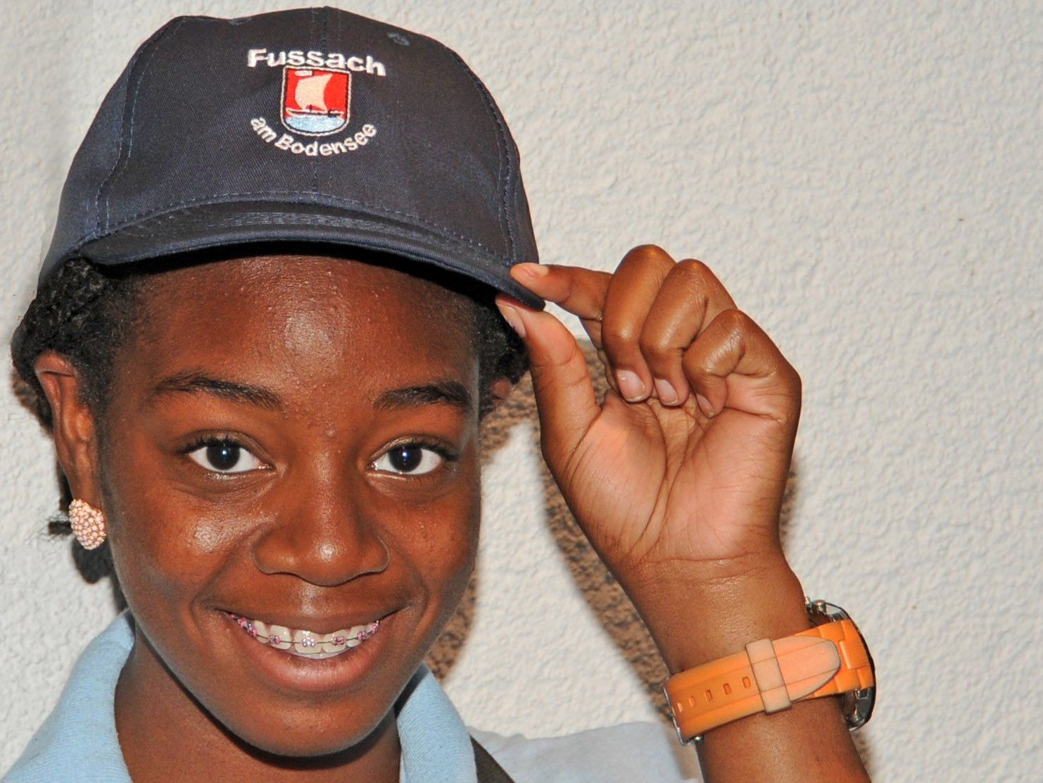 Ein Fußach-Käpple für die jungen Musikerinnen und Musiker aus Michigan, USA Ein Fußach-Käpple für die jungen Musikerinnen und Musiker aus Michigan, USA