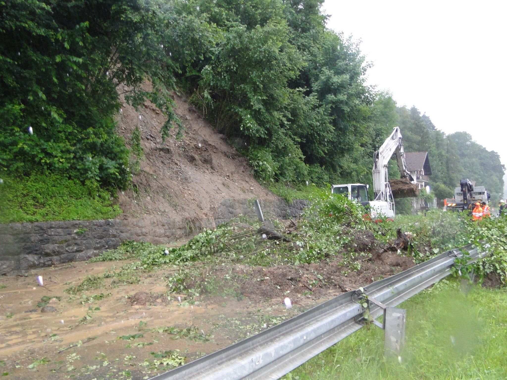 Hangrutsch in Kennelbach. Hangrutsch in Kennelbach.