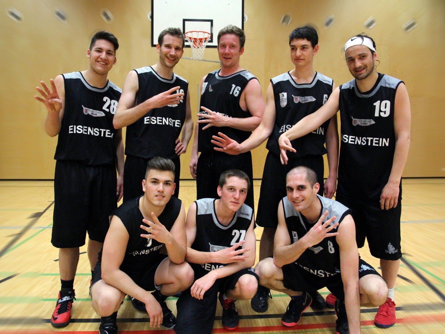 Mit 14 Siegen sicherten sich die EISENSTEIN Baskets Feldkirch den Meistertitel.