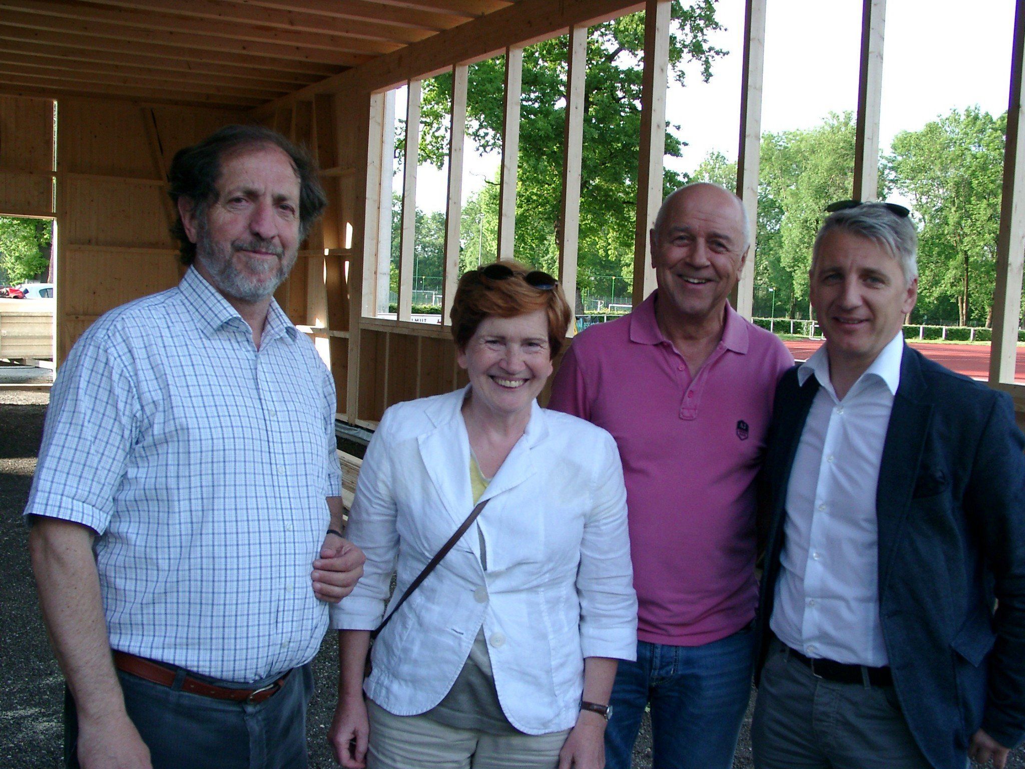 Die Firstfeier des neuen FC Mohren Dornbirn-Pavillion fand statt. Die Firstfeier des neuen FC Mohren Dornbirn-Pavillion fand statt.