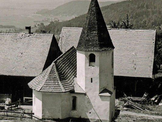 Wendelin-Kapelle in frühen Jahren.