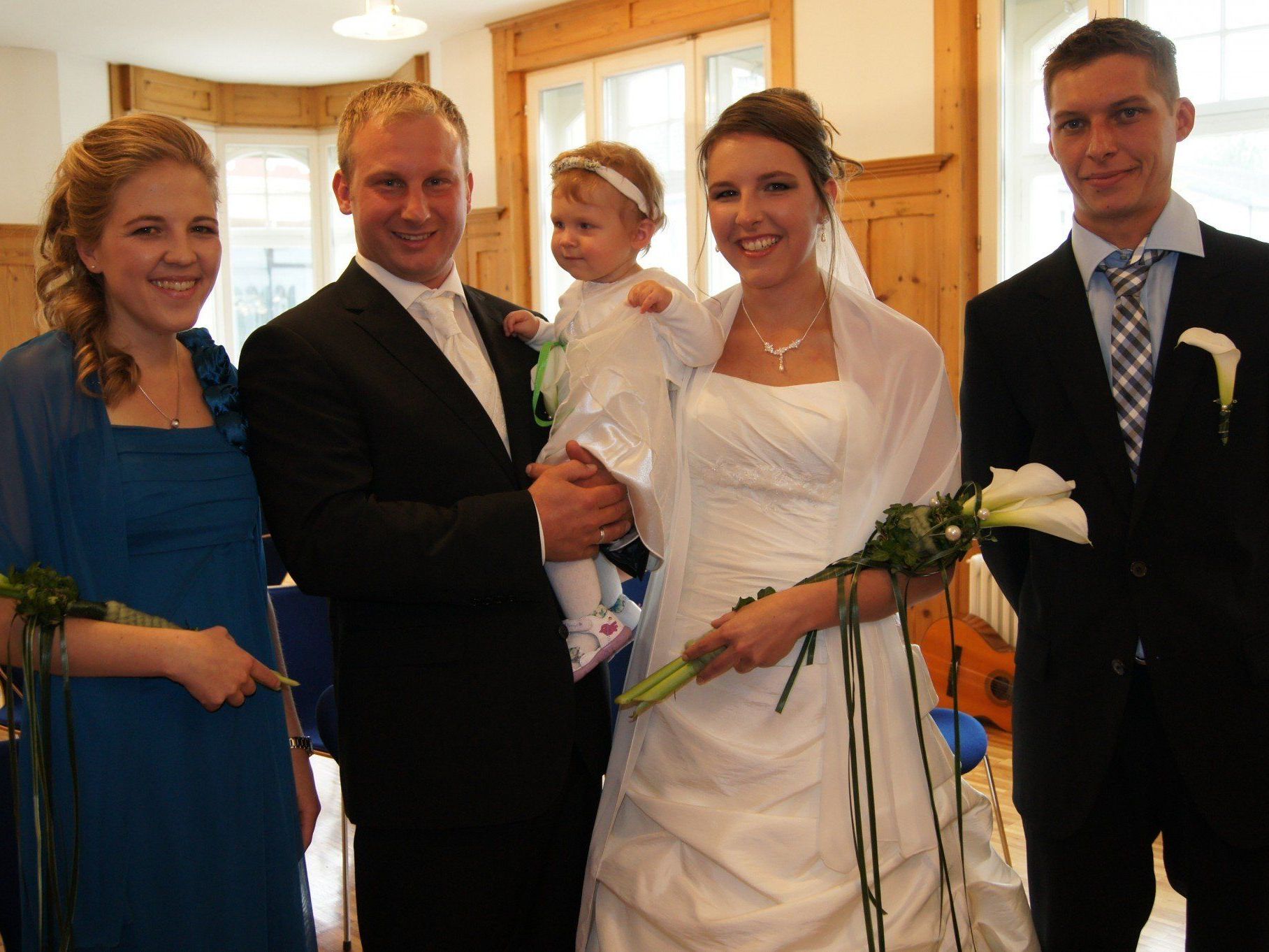 Christina Dietrich und Christoph Bauer bei ihrer standesamtlichen Trauung in Lauterach. Christina Dietrich und Christoph Bauer bei ihrer standesamtlichen Trauung in Lauterach.