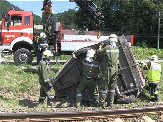 An der Unfallstelle in Grimmenstein