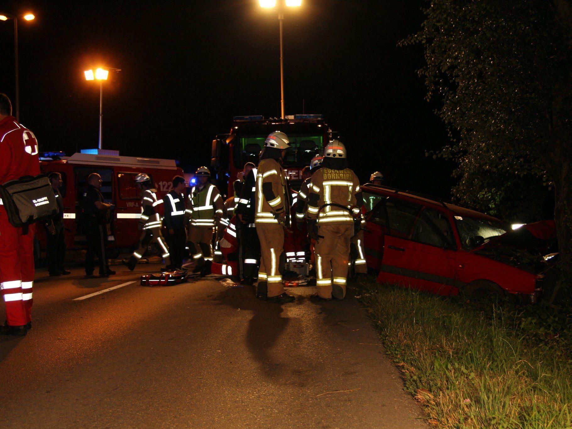 Ein schwerer Verkehrsunfall ereignete sich in Dornbirn.