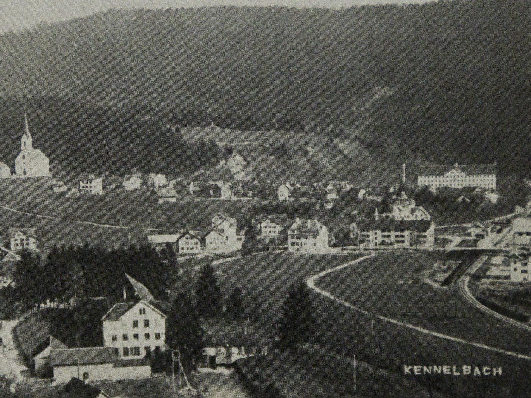 Eine alte Aufnahme von Kennelbach abfotografiert.