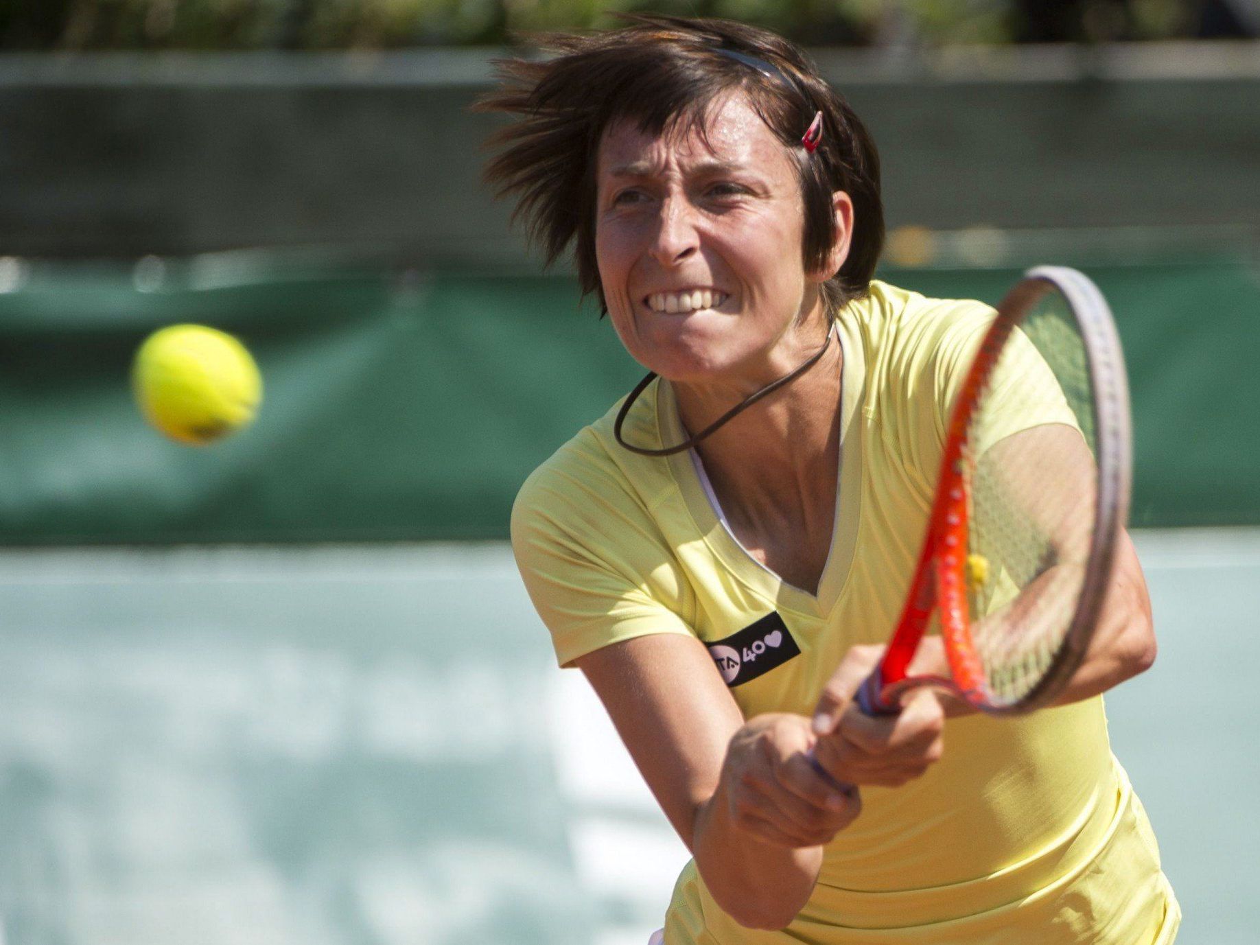 Nach Abwehr von drei Matchbällen erkämpfte sich Yvonne Meusburger den dritten Satz. Nach Abwehr von drei Matchbällen erkämpfte sich Yvonne Meusburger den dritten Satz.