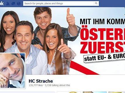 H. C. Strache kann derzeit nichts auf Facebook posten