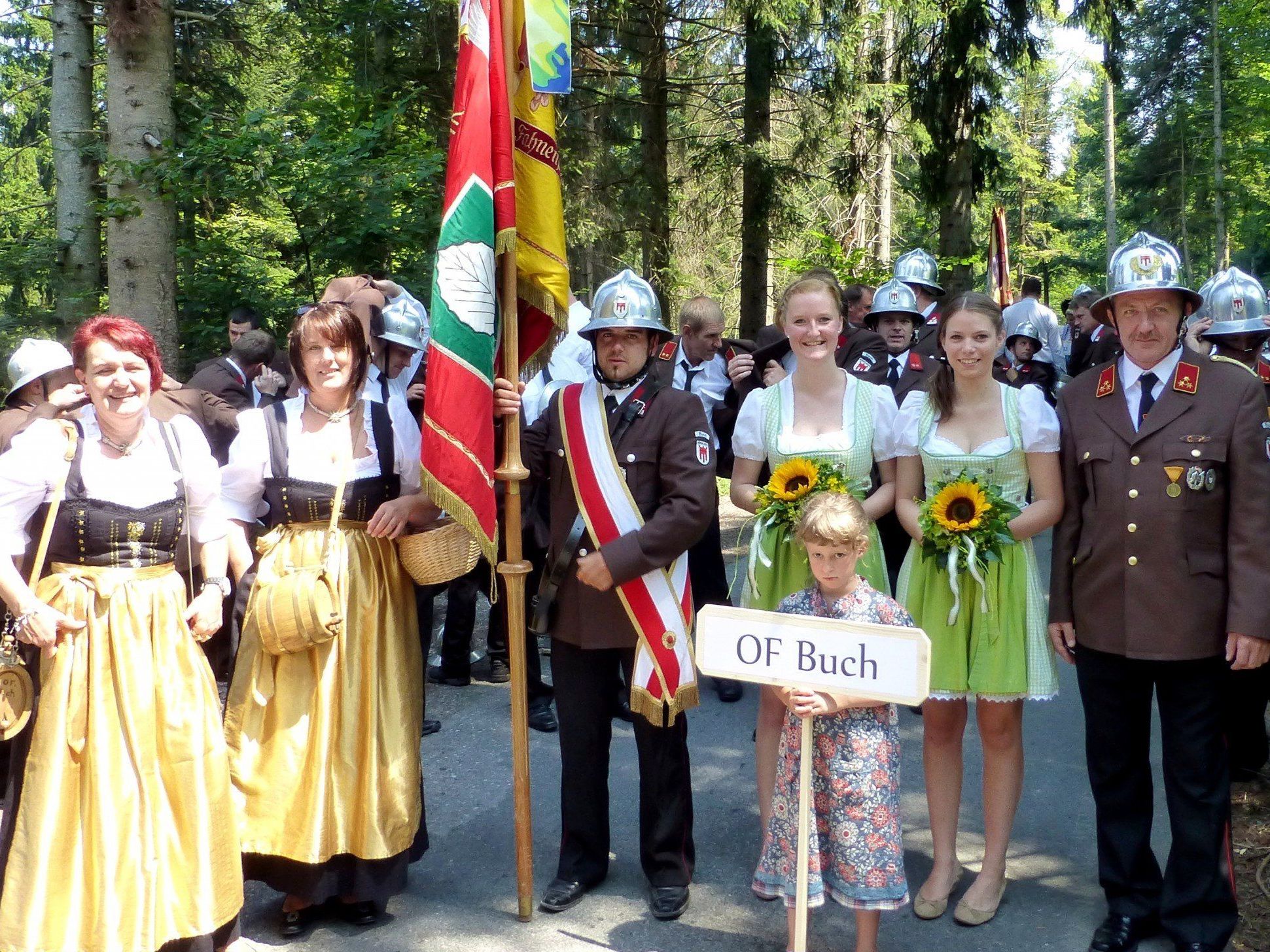 Festlicher Einsatz für die Bucher Wehr beim Fest in Bildstein. Festlicher Einsatz für die Bucher Wehr beim Fest in Bildstein.