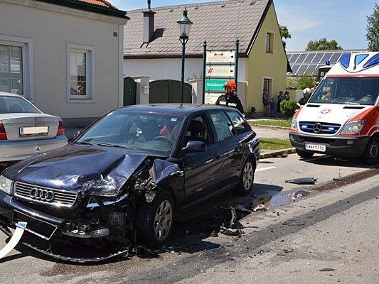 Beim Unfall in Katzelsdorf Beim Unfall in Katzelsdorf