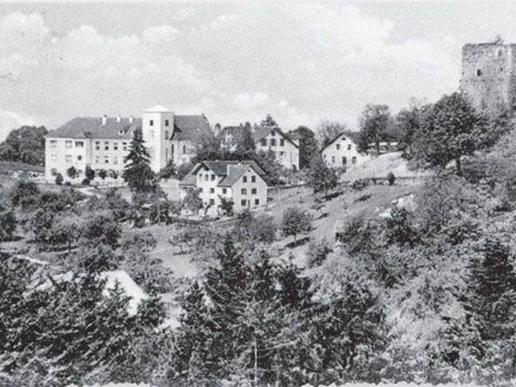 Historische Aufnahme des Jagdbergs bei Schlins.