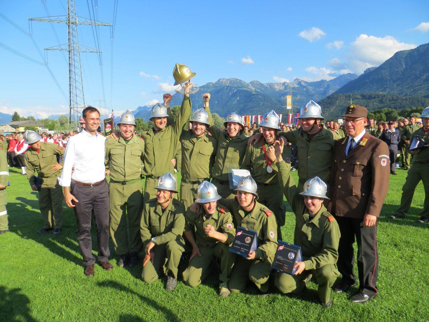 Symbolbild – Bewerbsgruppe Ludesch im Jahr 2012 in Satteins Sieger des Goldenen Helms