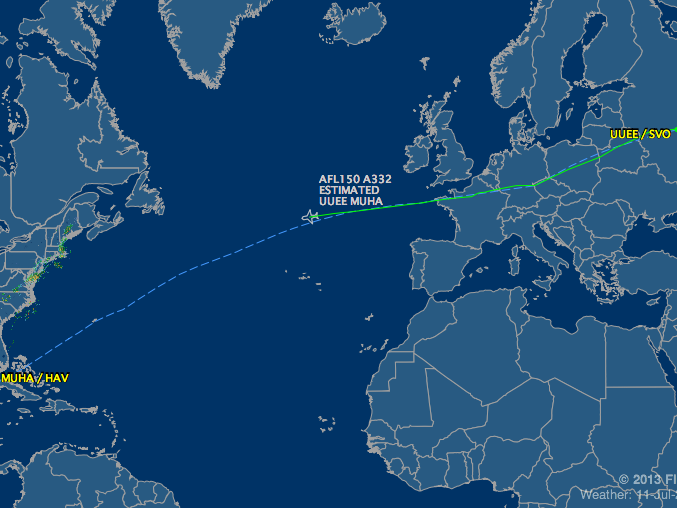 Snowden auf dem Weg nach Kuba? Snowden auf dem Weg nach Kuba?