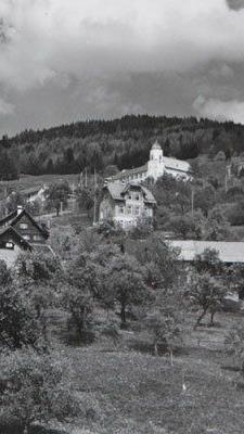 Die Kleingemeinde Viktorsberg im Jahr 1957.