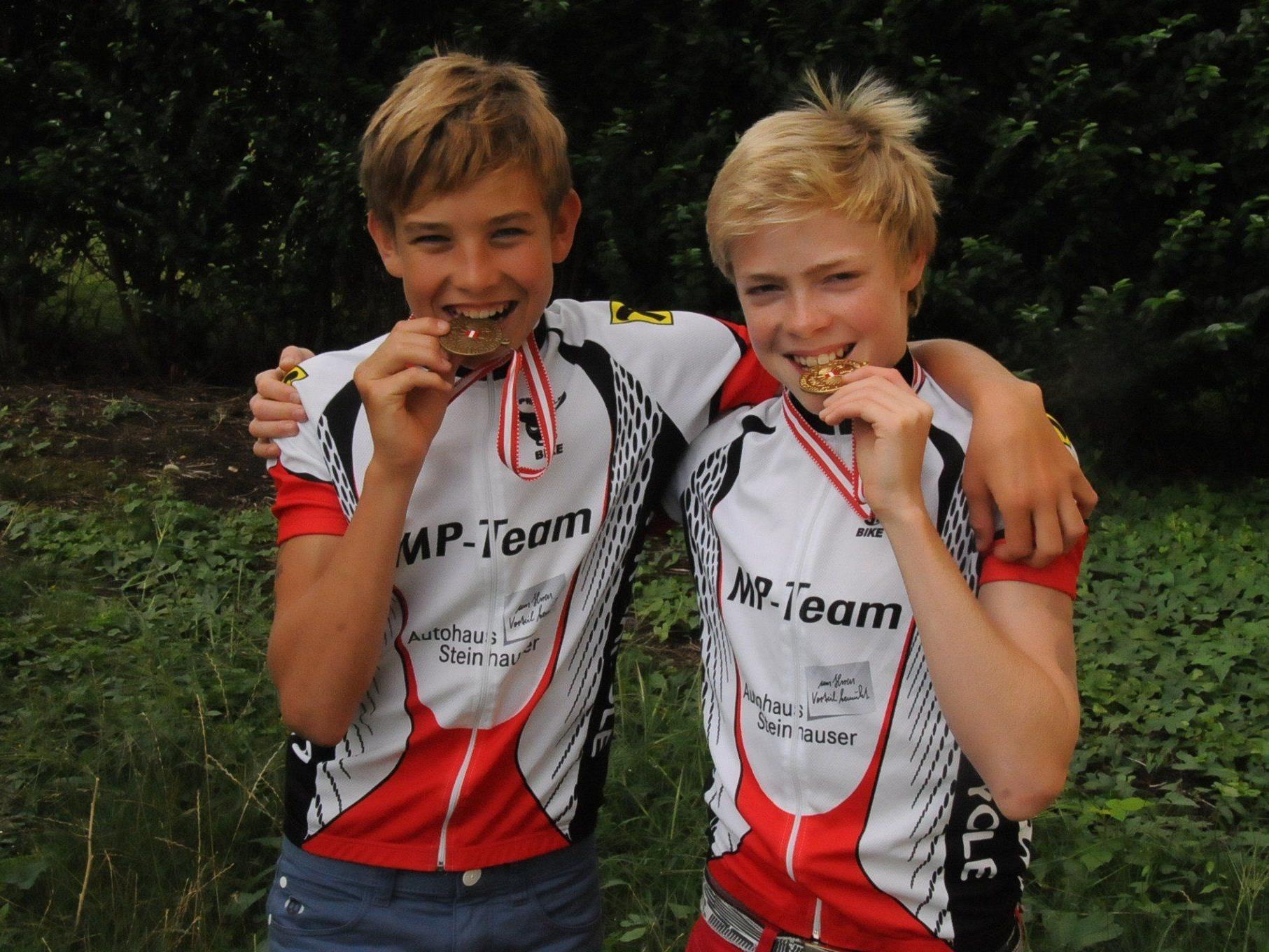 Wendelin Wimmer und Leon Pauger standen auf dem Podest bei den NW-Titelkämpfen in Kärnten.