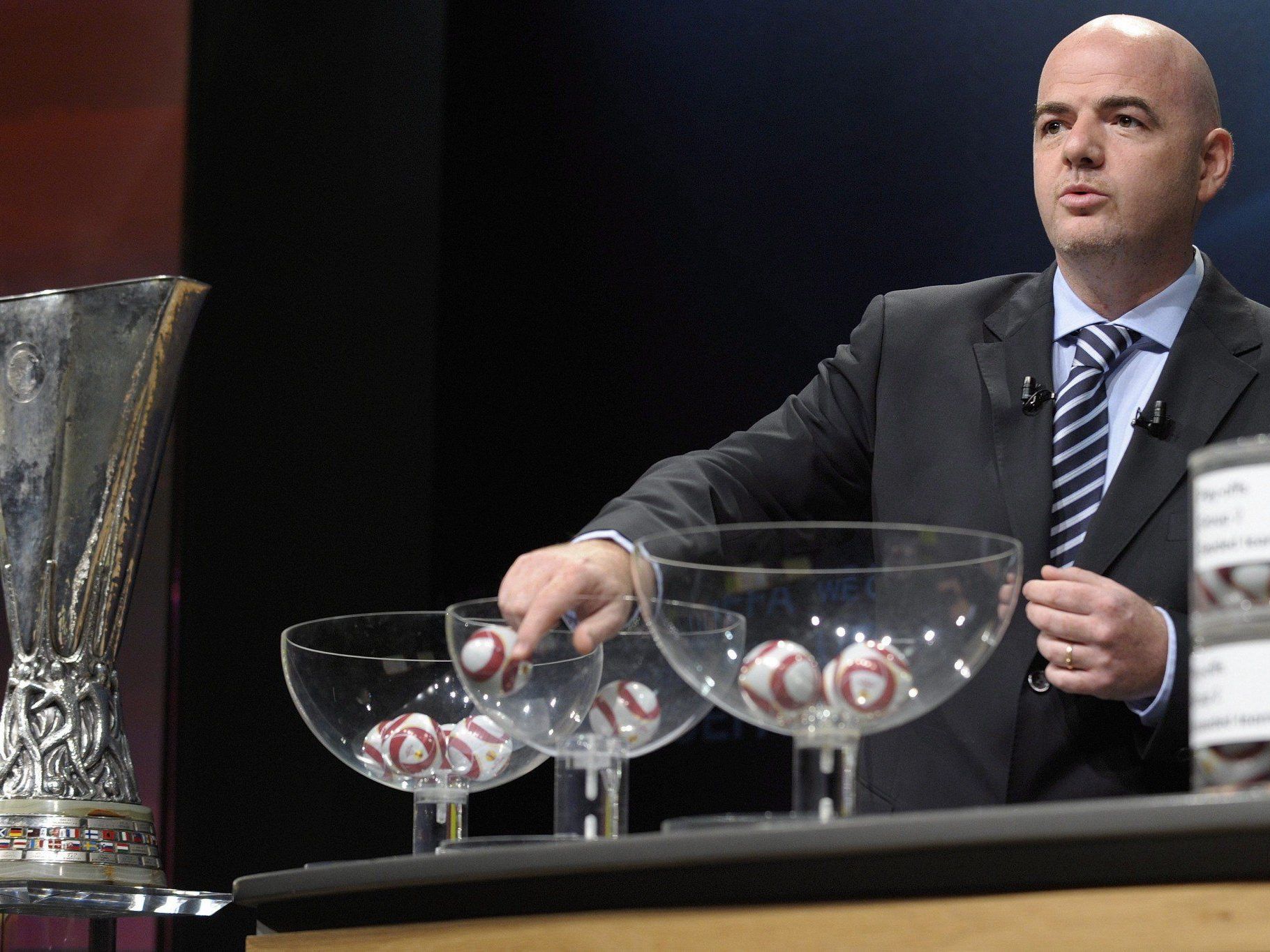 Am Freitag werden die Gruppen der Europa League ausgelost. Auf wen treffen Rapid Wien und Red Bull Salzburg? Am Freitag werden die Gruppen der Europa League ausgelost. Auf wen treffen Rapid Wien und Red Bull Salzburg?